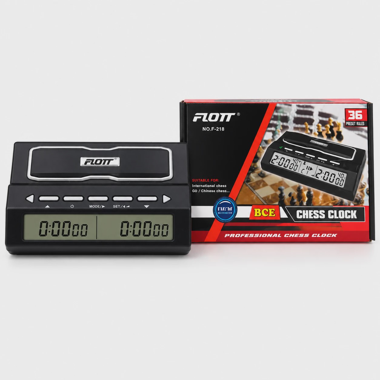 معرفی ساعت شطرنج حرفه ای FLOTT مدل F-218