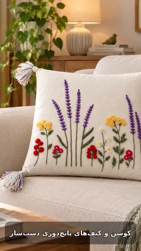 توت بگ پانچ دوزی گل اسطوخودوس