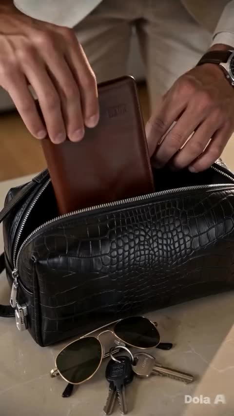 کیف دستی (شوزبگ) مردانه چرم طبیعی