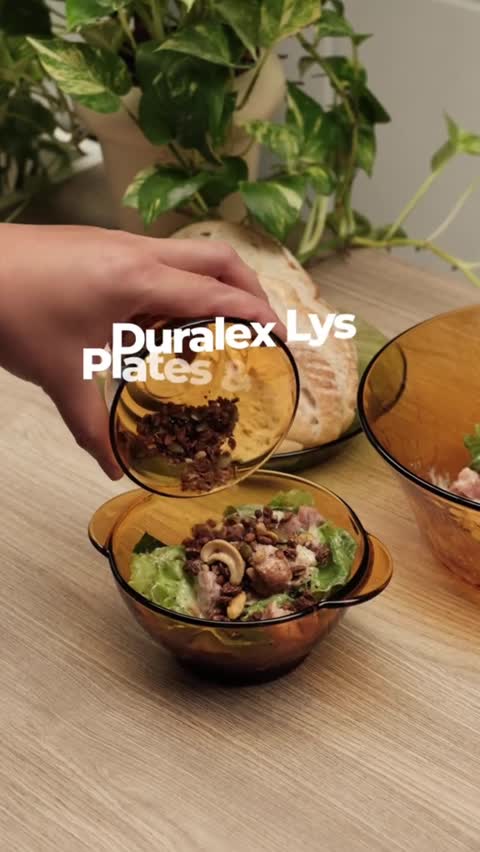 پیاله ماست خوری عسلی دورالکس فرانسه 6 تایی