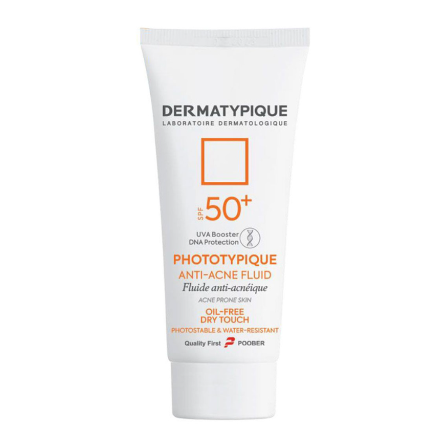 ضد آفتاب فلوئید آنتی آکنه درماتیپیک مدل Phototypique با SPF +50 مناسب پوست چرب و جوش دار حجم 40 میلیلیتر