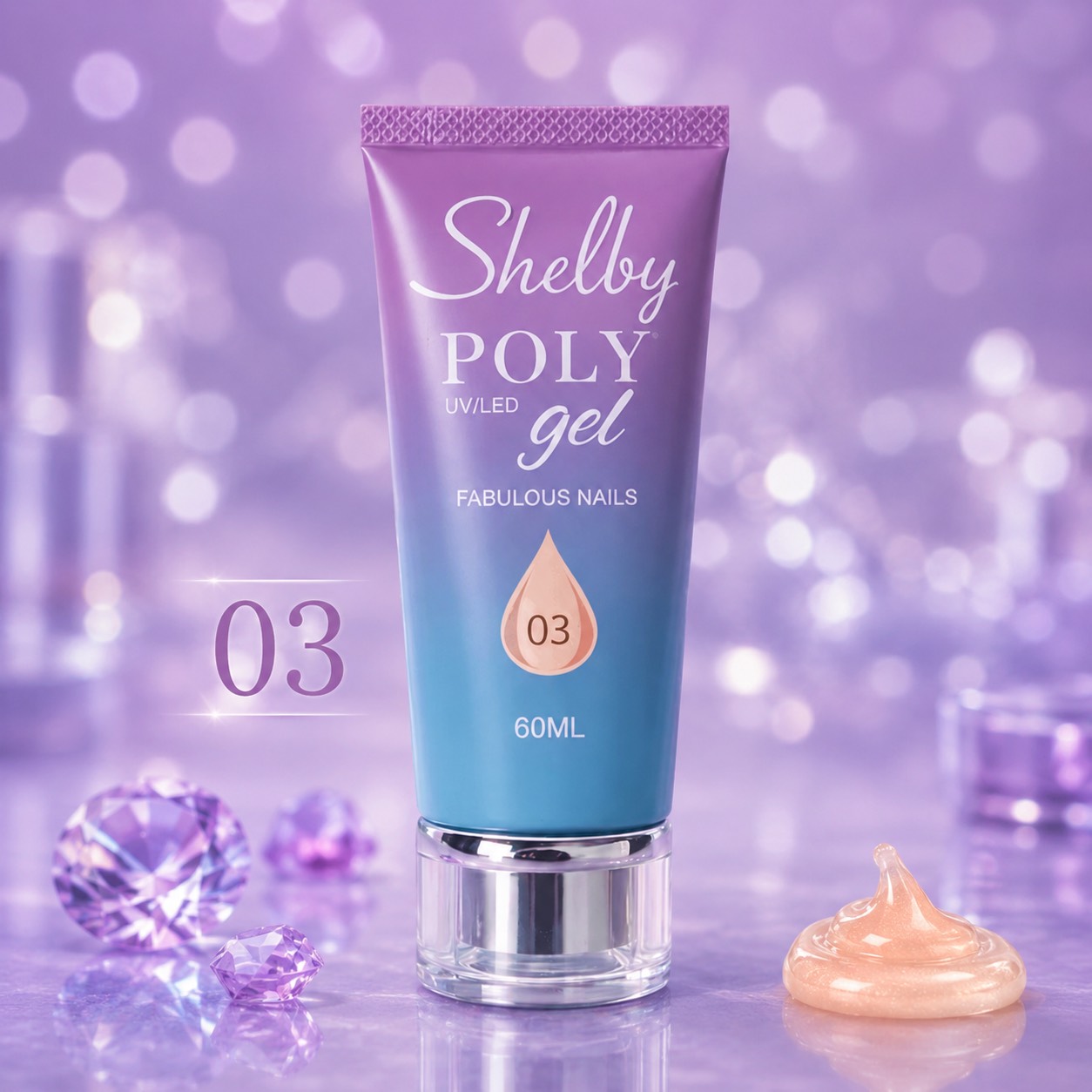 پلی ژل 60 میل کد 03 - شلبی Shelby