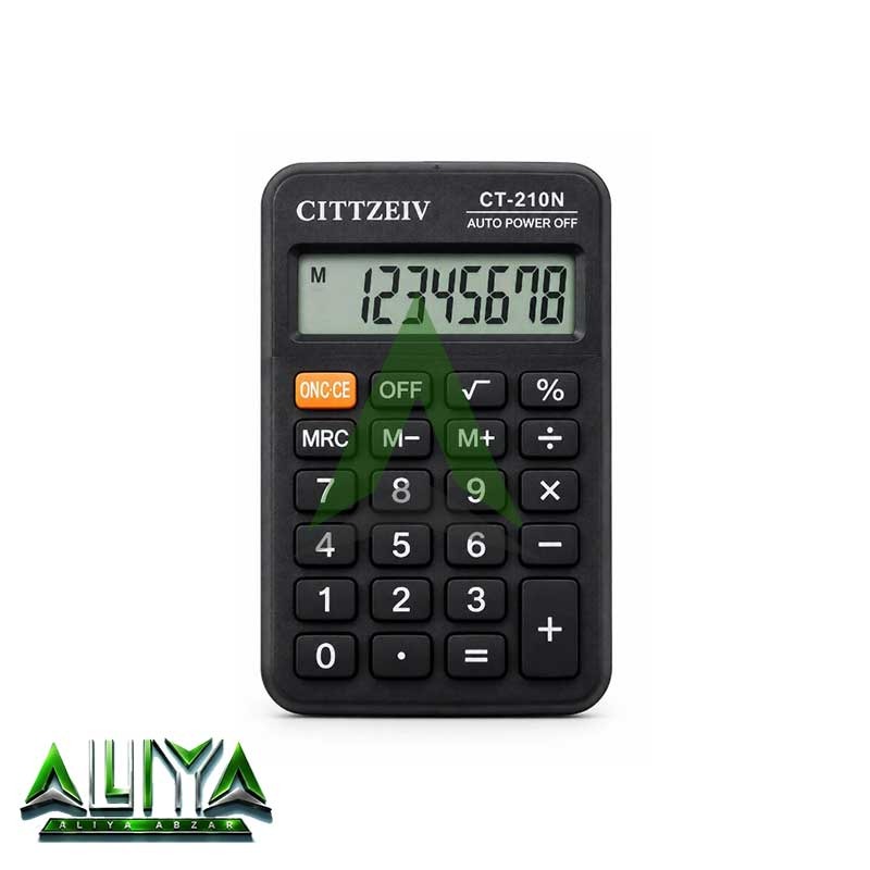 ماشین حساب کوچک سی تی زیو 8 رقمی مدل Cittzeiv CT-210N