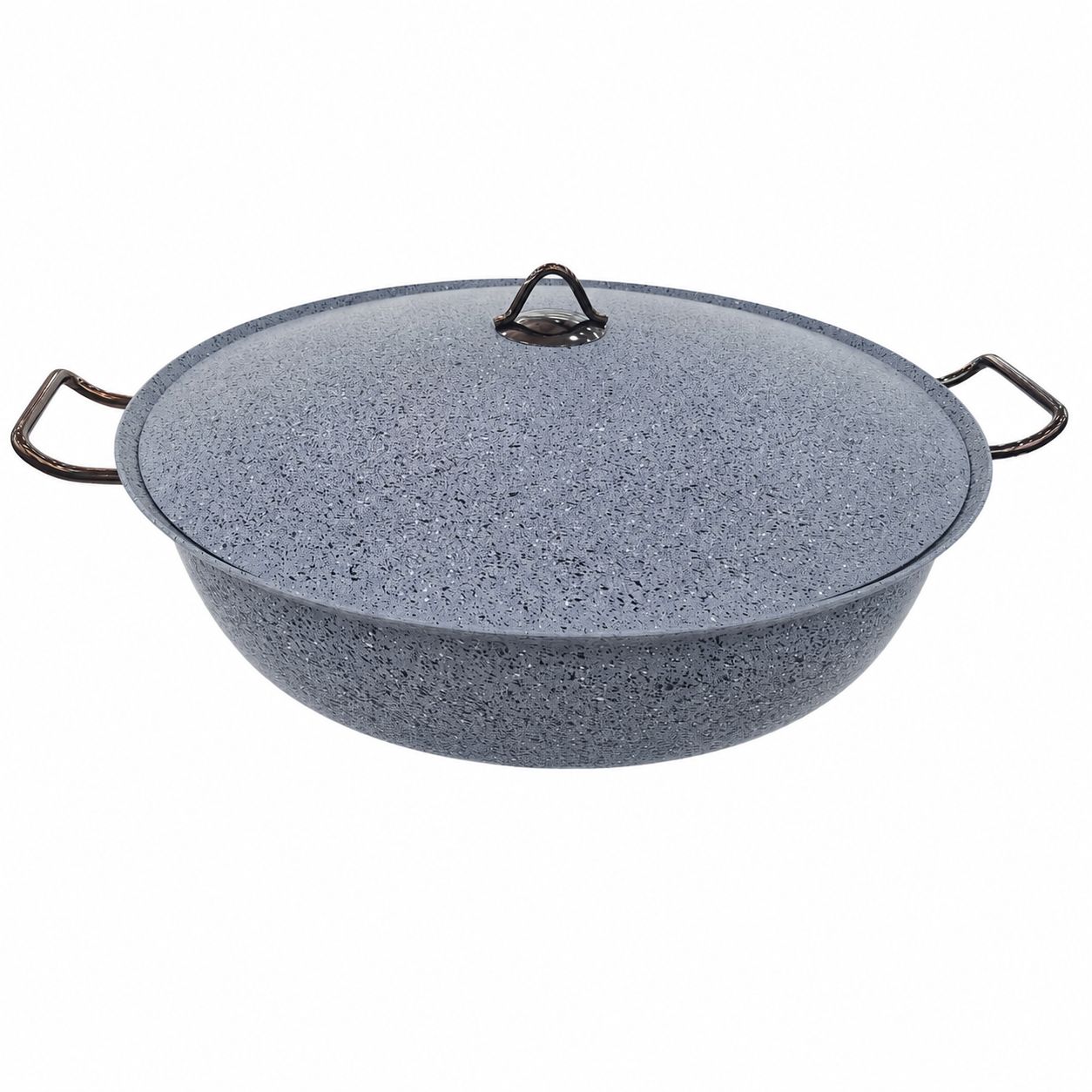 ماهیتابه چدن گرانیتی هاناتک مدل ونیز سایز 50 رنگ طوسی