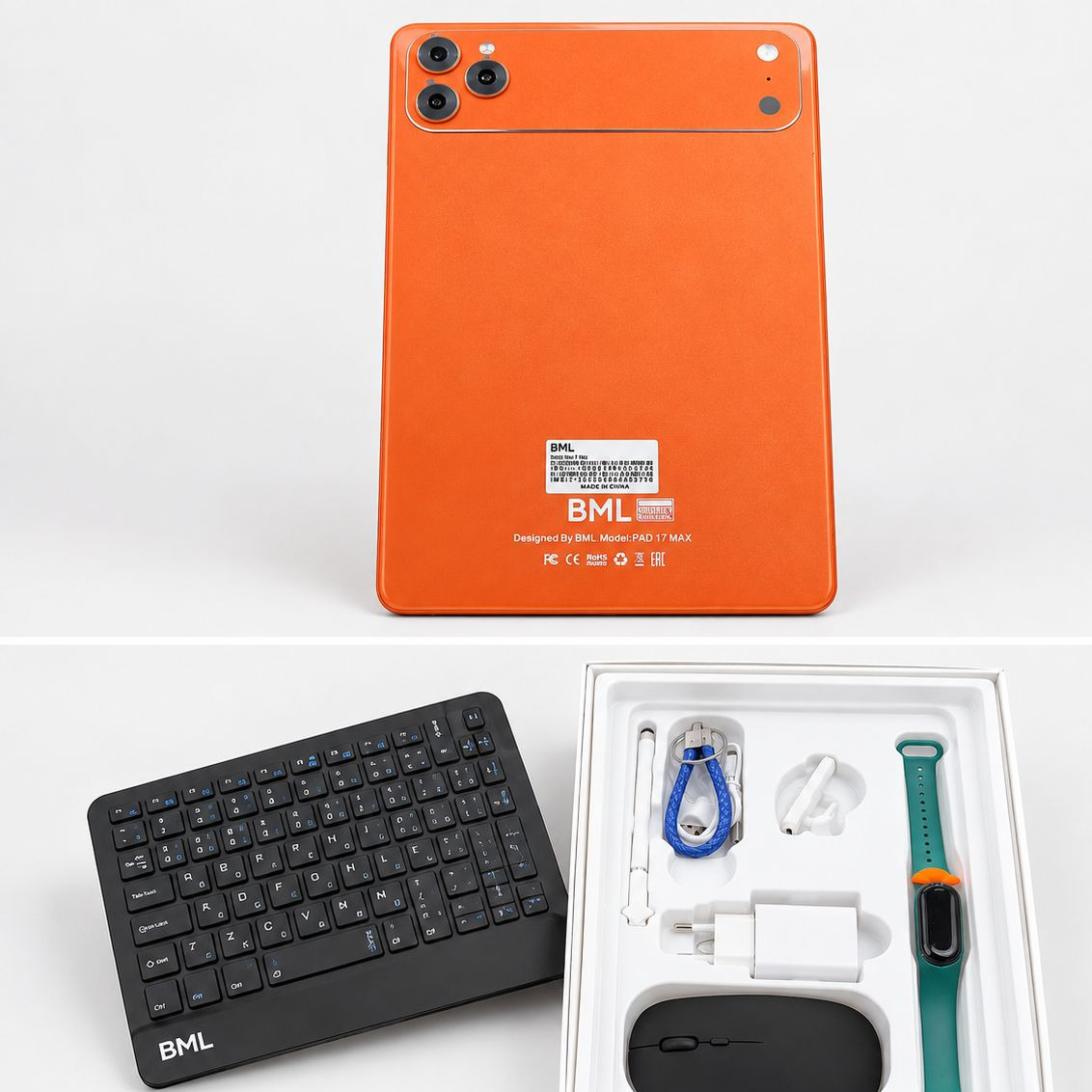 تبلت برند BML مدل PAD 17 MAX صفحه نمایش 10 اینچ و رم 4 گیگ و حافظه داخلی 64 گیگ