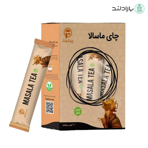 چای ماسالا پپتینا بسته 10 ساشهای (شیرین شده با استویا)