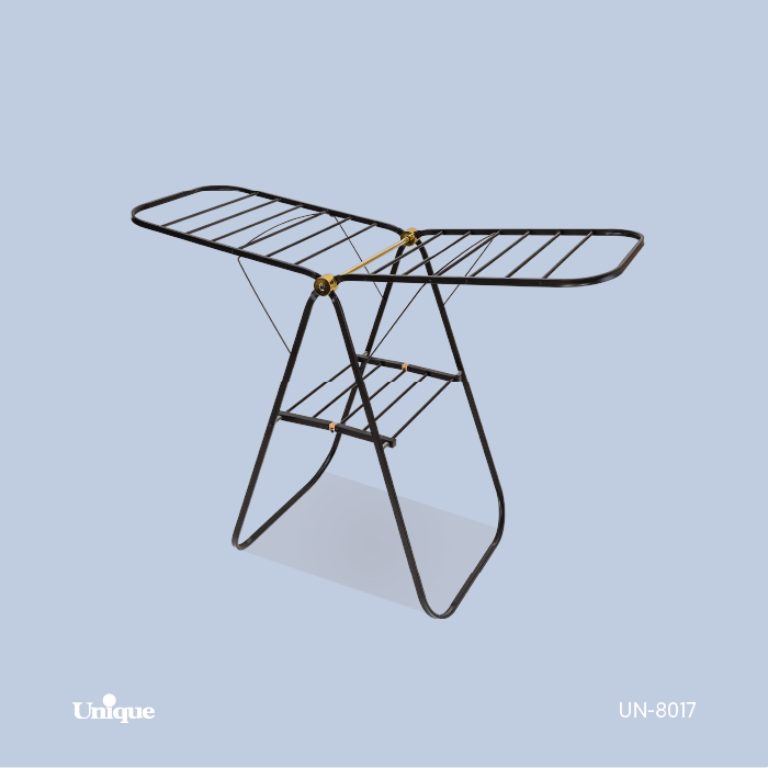 بندرخت فلزی تسمه ای مشکی طلایی یونیک UN-8017