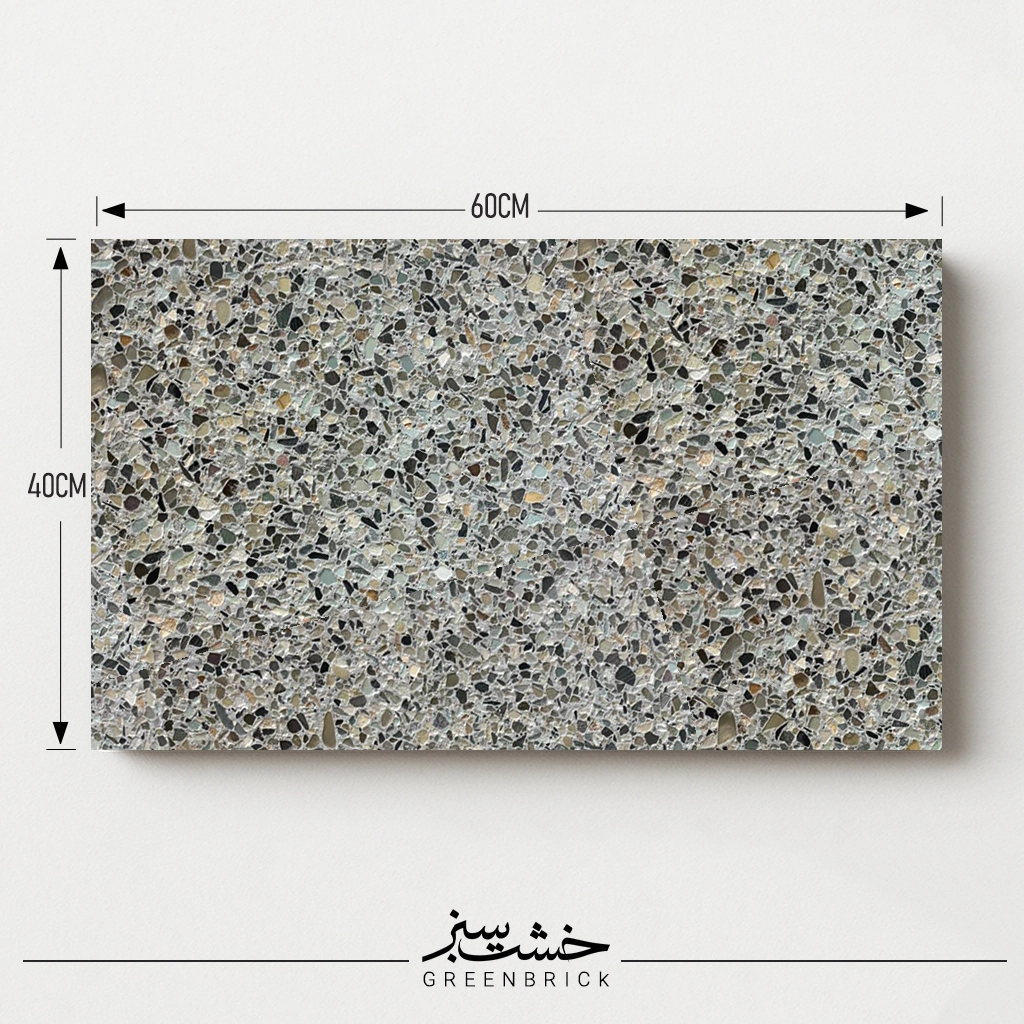واش بتن طرح سنگ رودخانه ای (دیمن) سایز 40×60 سانتیمتر