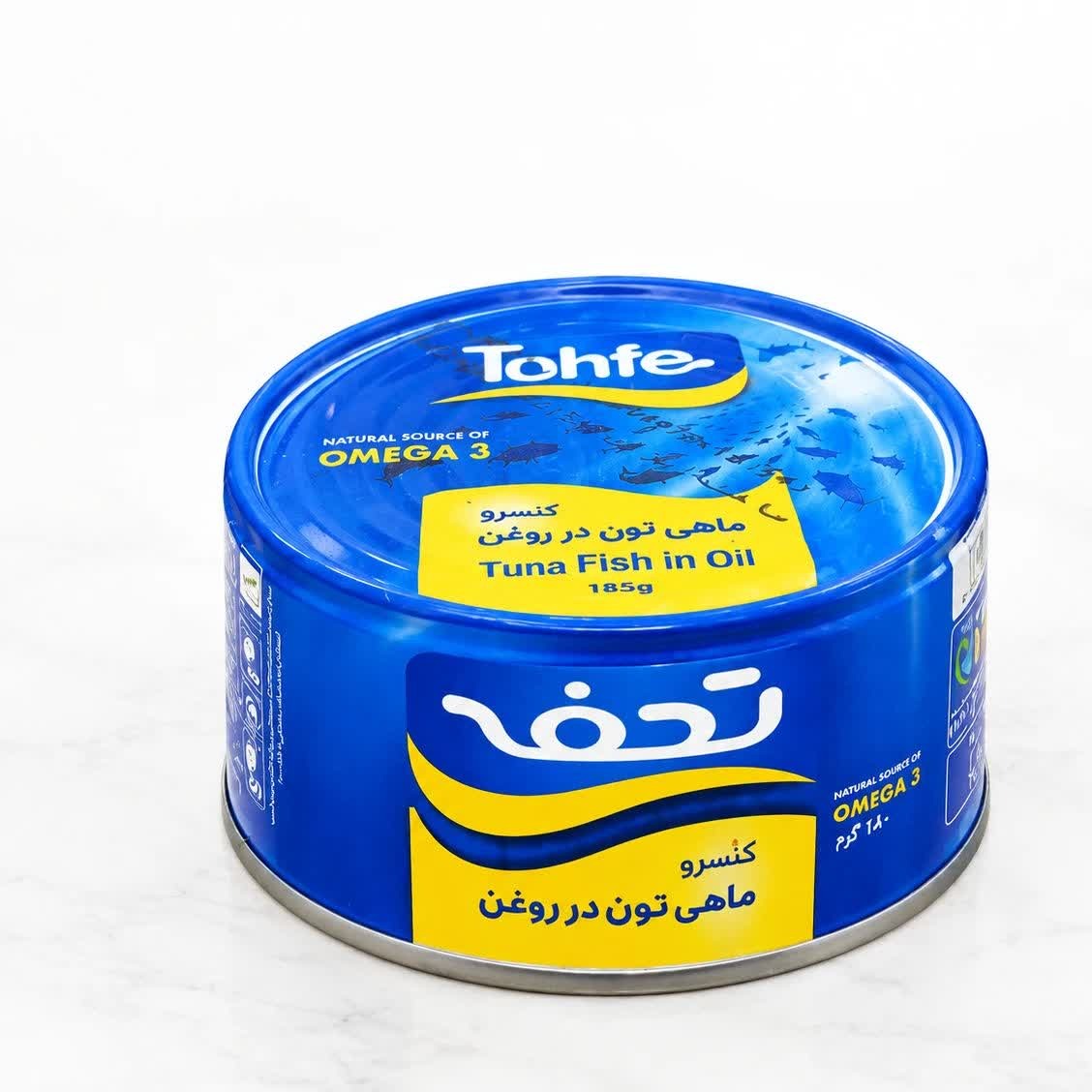 کنسرو تون ماهی در روغن 180 گرمی تحفه