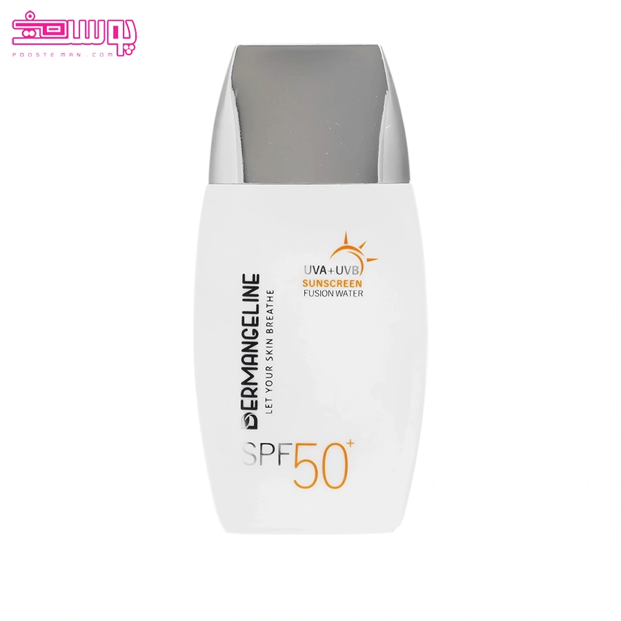 کرم ضد آفتاب فیوژن واتر انواع پوست درم انجلین SPF50 حجم 50ml
