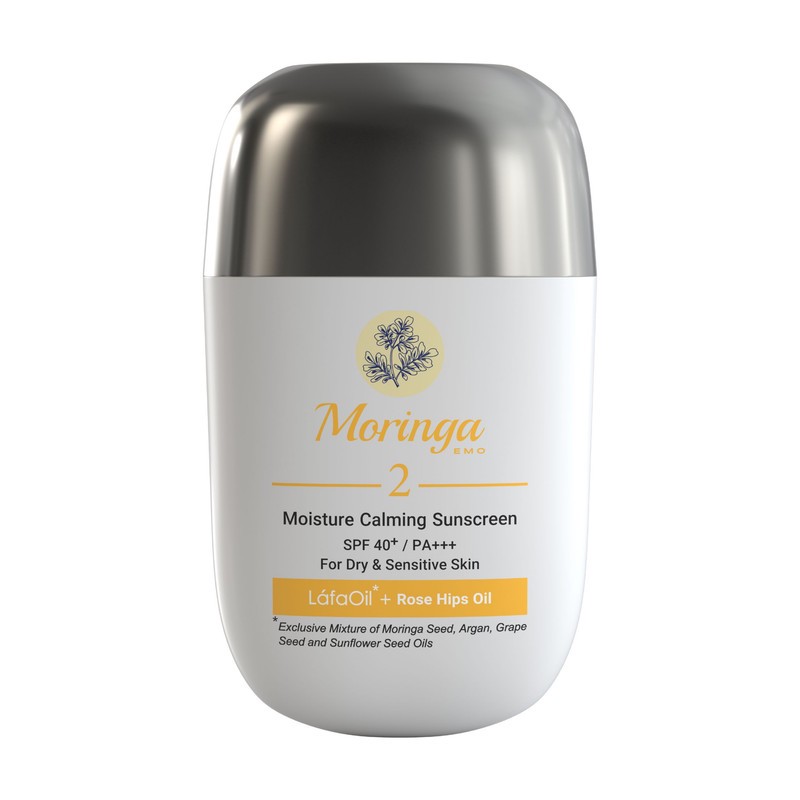 کرم ضد آفتاب بی رنگ مورینگا امو مدل ROSE HIPS حجم 30 میلیلیتر، با SPF 40 و PA، مناسب پوست خشک و حساس، ضدحساسیت، با جل...