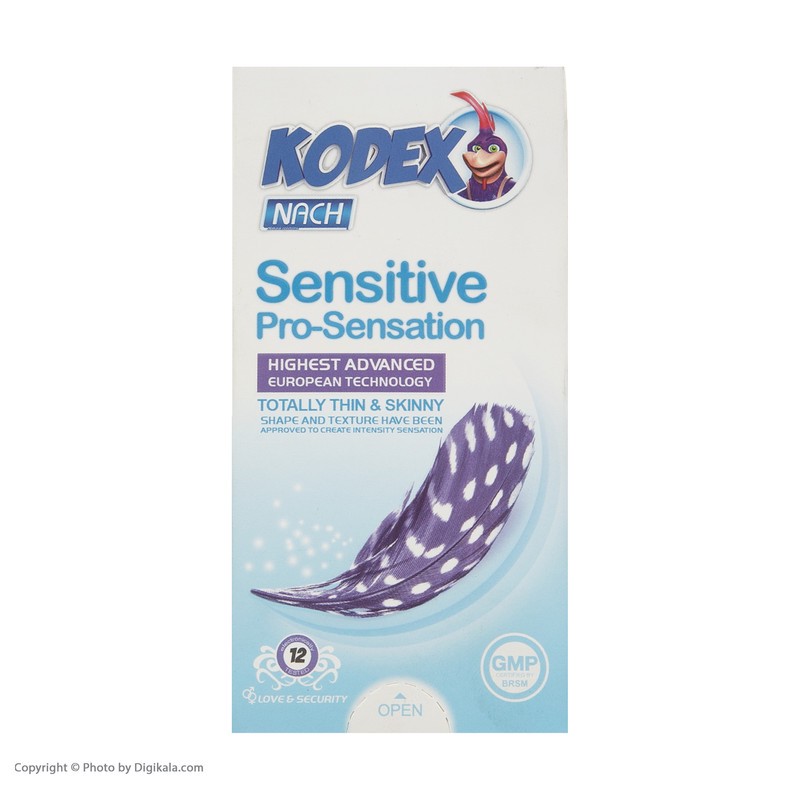 کاندوم کدکس مدل Sensitive Pro-Sensation بسته 12 عددیمدل 3