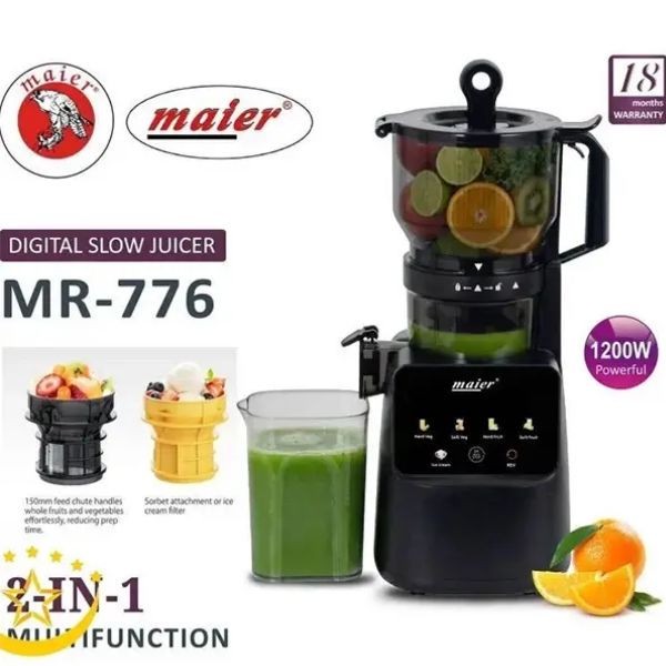 عصاره گیر و بستنی ساز 1200 وات مایر مدل MR776جدید