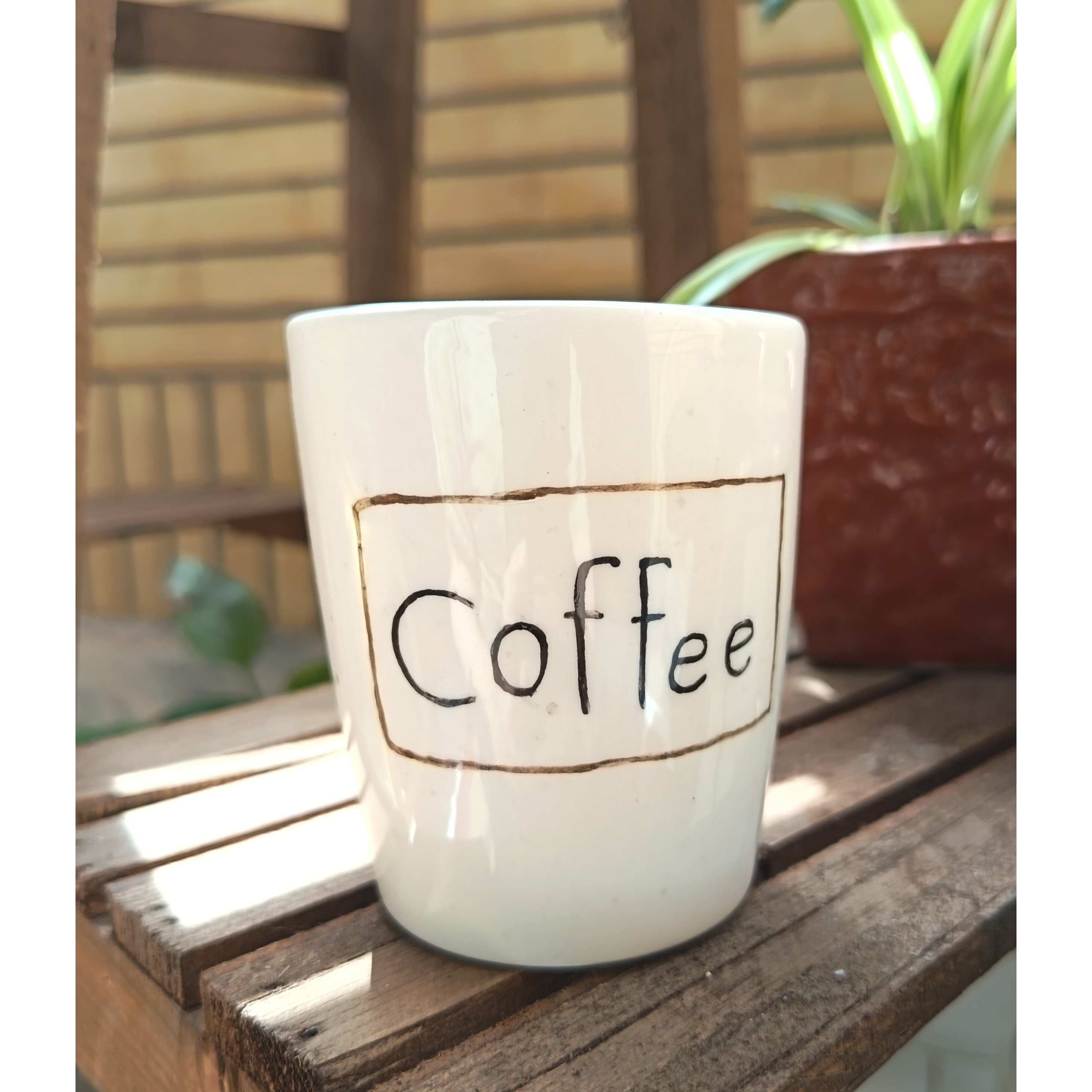 شات اسپرسو سرامیکی طرح coffee