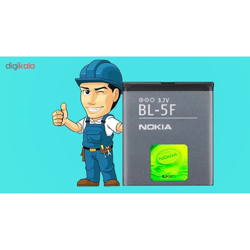 باتری موبایل مدل BL-5F ظرفیت 900 میلی آمپر ساعت مناسب برای گوشی موبایل نوکیا N95