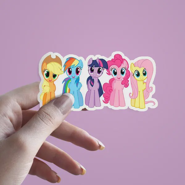 استیکر My Little Ponys all 5