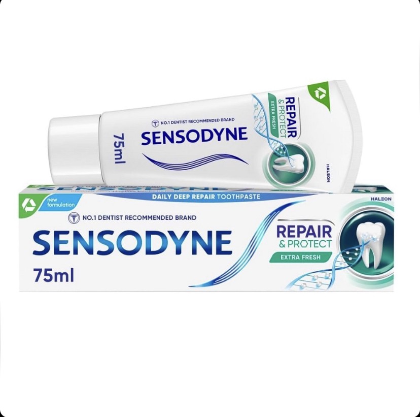 خمیر دندان ضد حساسیت و ترمیم کننده سنسوداین Sensodyne Repair Protect Extra Fresh حجم 75 میل