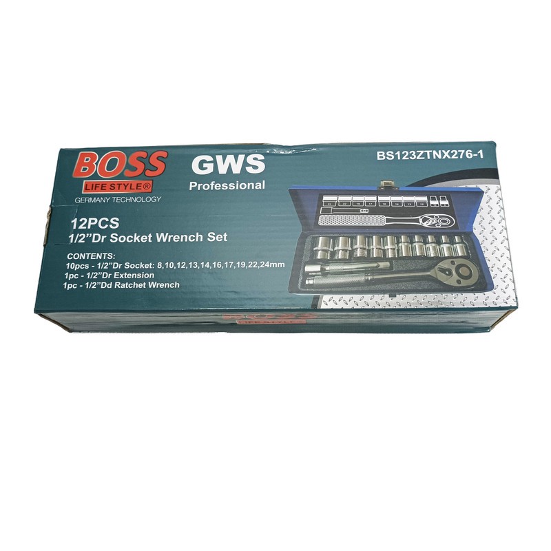 آچار بکس باس مدل BS123ZTNX276-1 مجموعه 12 عددی پس کرایه