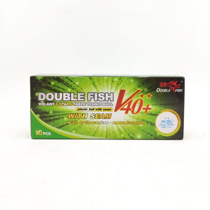ارسال پس کرایه پستی توپ پینگ پنگ دابل فیش مدل V40-2Stars بسته 10 عددی