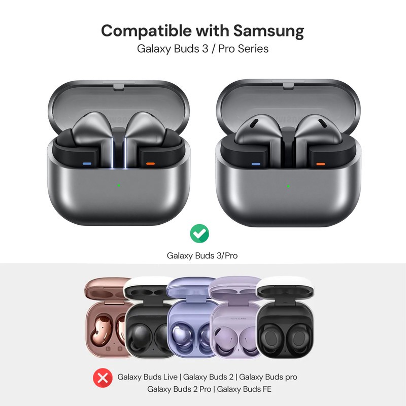 کاور سامورایی مدل Quad-37 مناسب برای کیس هدفون سامسونگ Galaxy Buds 3 Pro Buds 3 Buds 3 FE ارسال پس کرایه