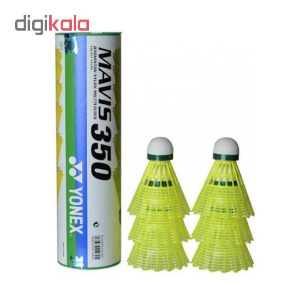 ارسال پس کرایه پستی توپ بدمینتون مدل Mavis 350 بسته 6 عددی