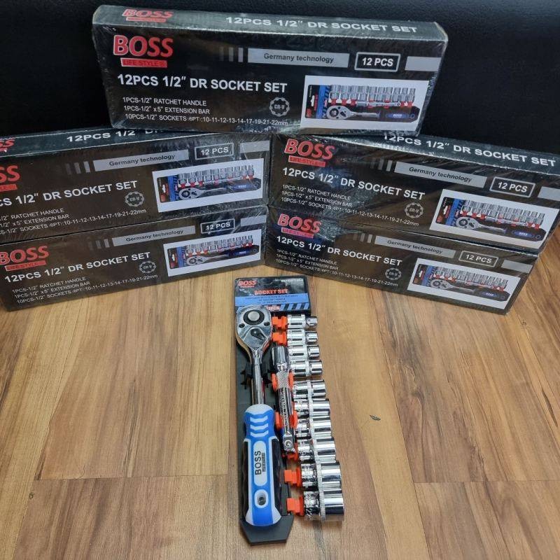 آچار بکس وسری آچار باس مدل soket set مجموعه 11 عددی پس کرایه