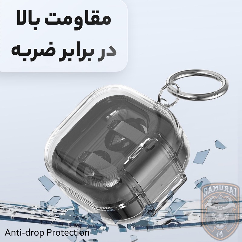 کاور سامورایی مدل Quad-52 مناسب برای کیس هدفون سامسونگ Galaxy Buds 4 Pro Galaxy Buds 4 ارسال پس کرایه