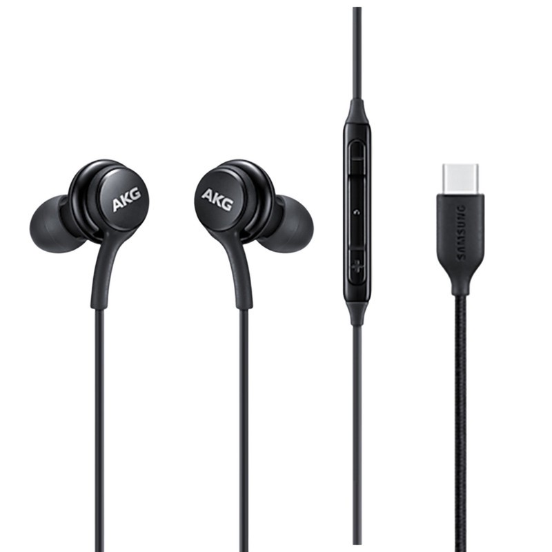 هندزفری مدل AKG-EO-IC100 دو گوشی، با رابط USB Type-C، مناسب برای مکالمه