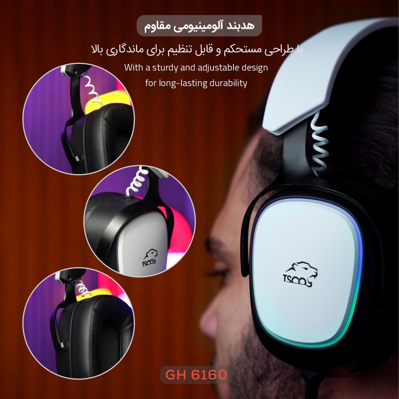 هدست گیمینگ تسکو مدل GH 6160 Luxorجدید