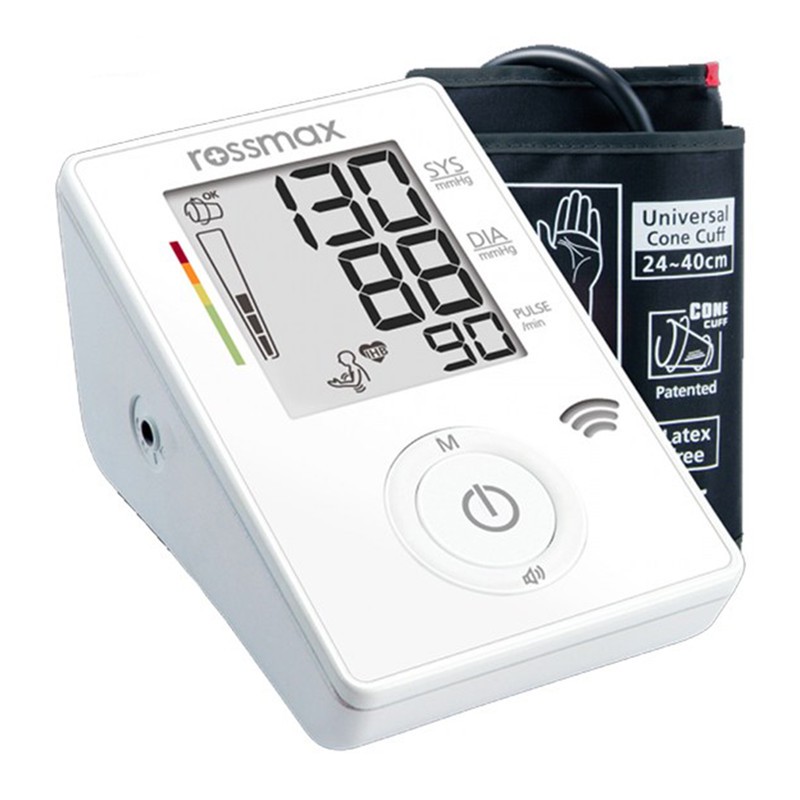 فشارسنج بازویی رزمکس مدل CF175F با اعلام صوتی فارسی، حافظه 90 نتیجه، تشخیص حرکت، آشکارساز ضربان نامنظم قلب، میانگین گ...