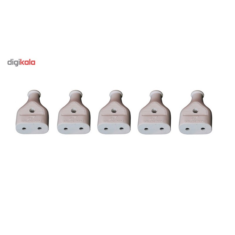 دو شاخه مادگی فراز الکتریک کد White بسته 5 عددی