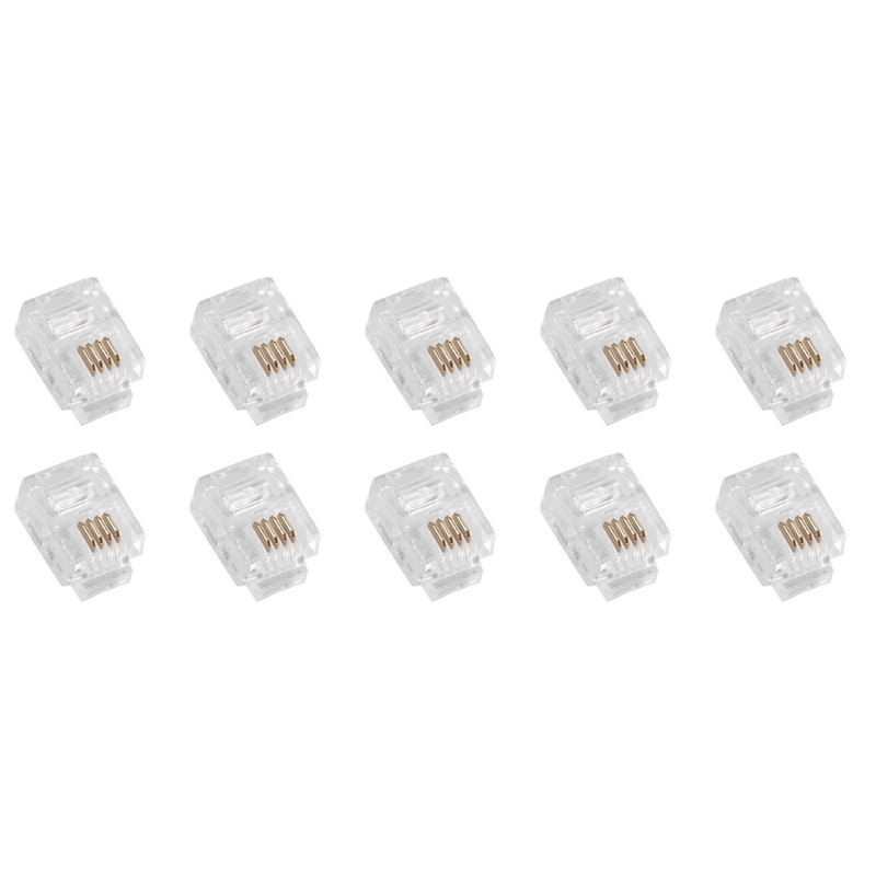 سوکت تلفن RJ11 کد HJ32 بسته 10 عددی