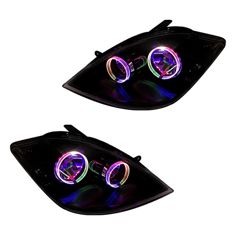 چراغ جلو خودرو گروه پژوهش صنعت مدرن مدل 3D-Ring-B فولکالر مناسب برای تیبا بسته دو عددی