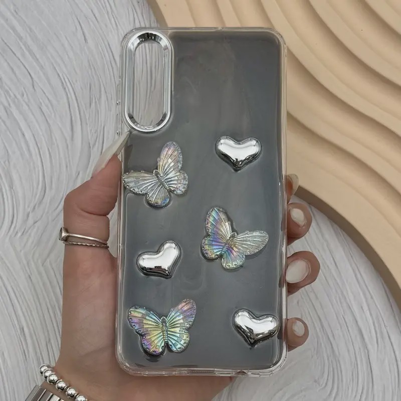 قاب گوشی Galaxy A30S - A50S - A50 سامسونگ فانتزی برجسته رزینی Luxury Case لنز و دکمه کرومی کد E40-168357