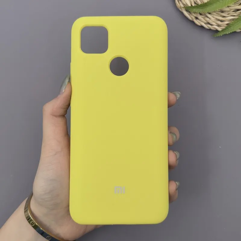 قاب گوشی Redmi 9C - Redmi 10A - Poco C3 شیائومی سیلیکونی اورجینال پاک کنی سورا SORA درجه یک زیربسته زرد کد 169972