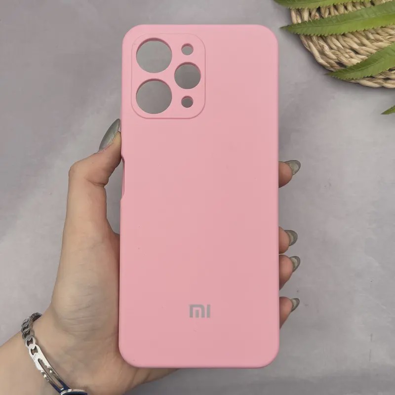 قاب گوشی Redmi 12 - Poco M6 Pro 5G شیائومی سیلیکونی اورجینال پاک کنی سورا SORA درجه یک زیربسته صورتی کد 169989