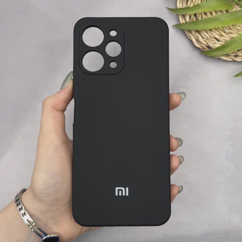 قاب گوشی Redmi 12 - Poco M6 Pro 5G شیائومی سیلیکونی اورجینال پاک کنی سورا SORA درجه یک زیربسته مشکی کد 169992