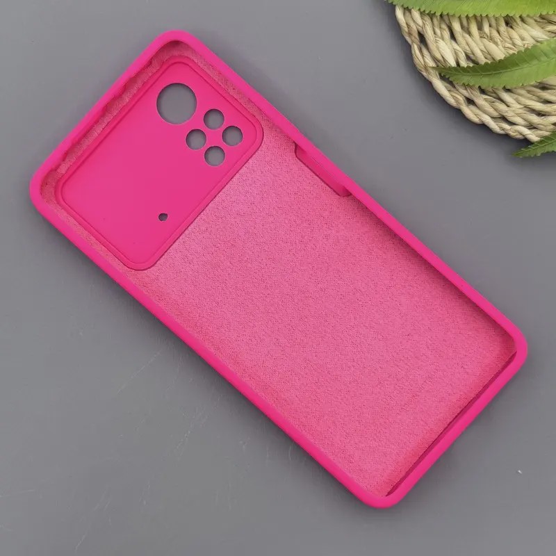 قاب گوشی Poco X4 Pro شیائومی سیلیکونی اورجینال پاک کنی سورا SORA درجه یک زیربسته سرخابی کد 169944