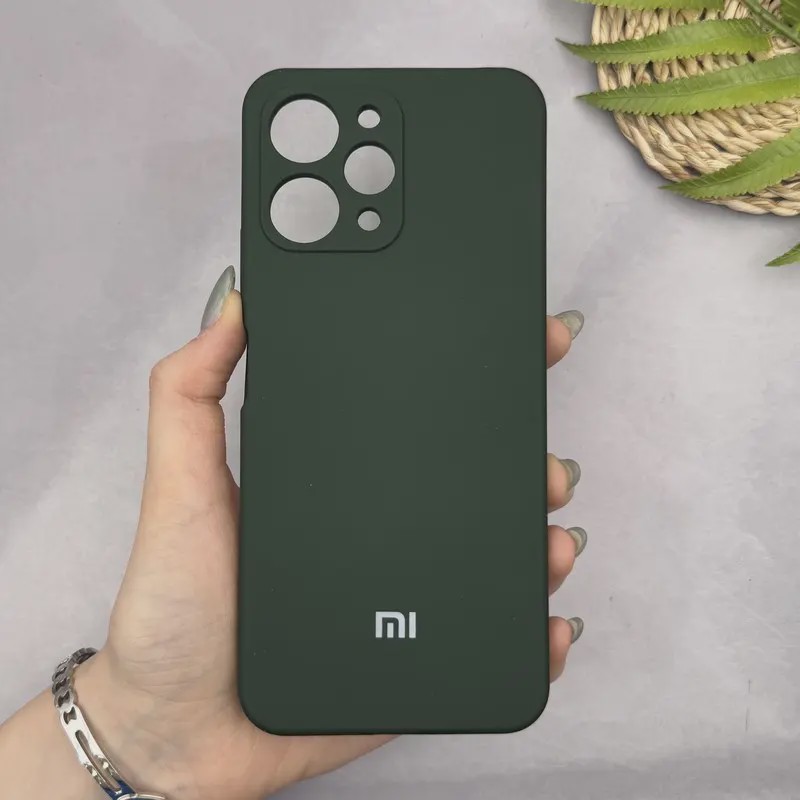 قاب گوشی Redmi 12 - Poco M6 Pro 5G شیائومی سیلیکونی اورجینال پاک کنی سورا SORA درجه یک زیربسته سبز کد 169998