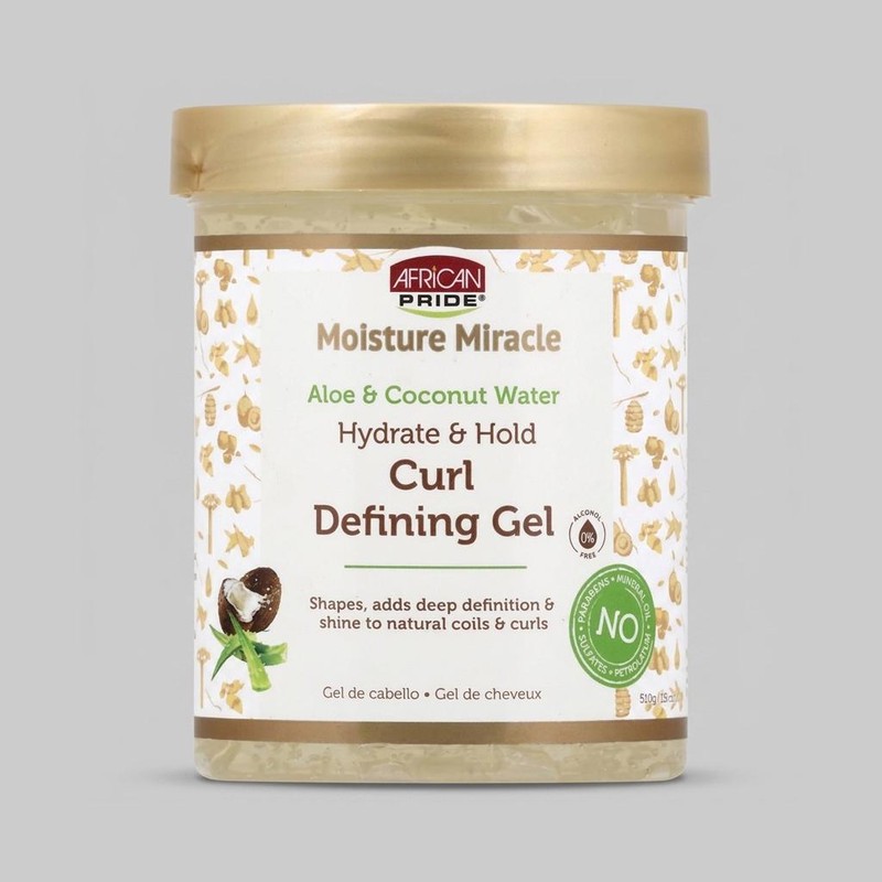 ژل حالتدهنده مو آفریکن پراید مدل Hydrate amp Hold حجم 510 میلیلیتر