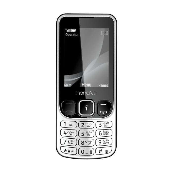 گوشی موبایل هانوفر مدل 6303 دو سیم کارت ظرفیت 32 مگابایت و رم 32 مگابایت (سه ماه تعویض)جدید