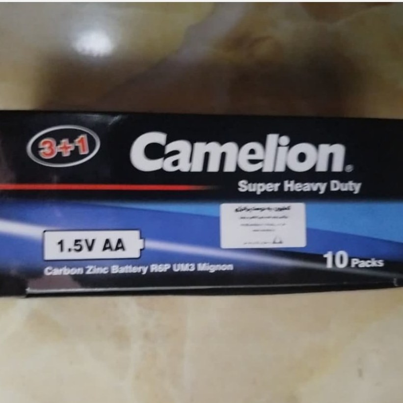 باتری قلمی 1.5 ولت برند camelion پک40 عددیجدید