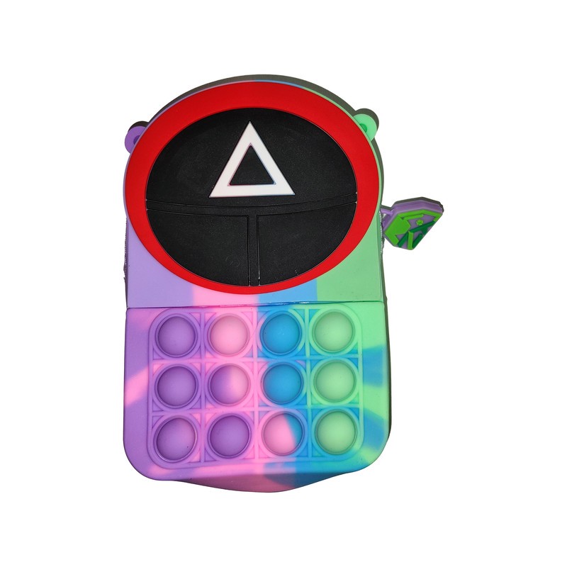 کیف رودوشی دخترانه مدل پاپیت دار طرح بازی مرکب کد RB2