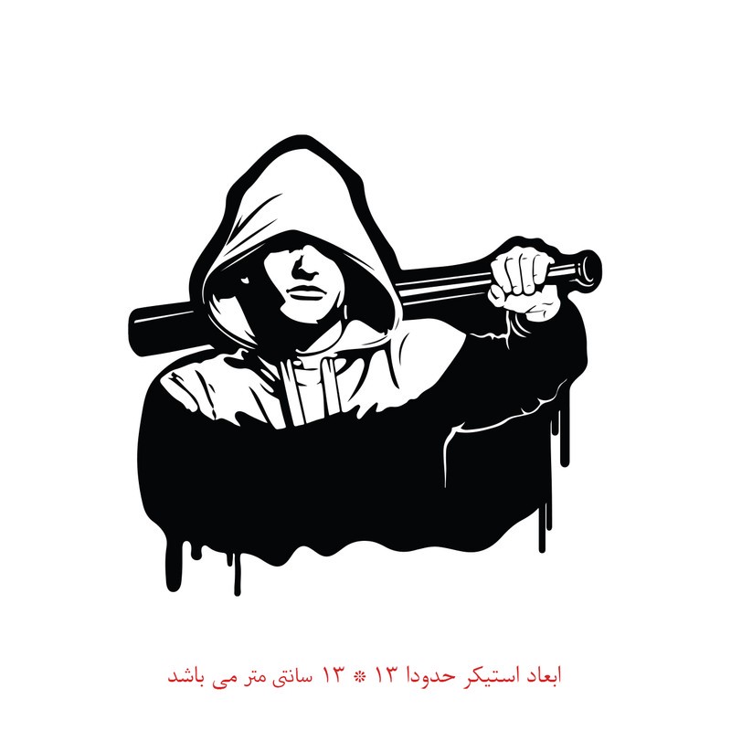 استیکر خودرو طرح شورشی کد 1809