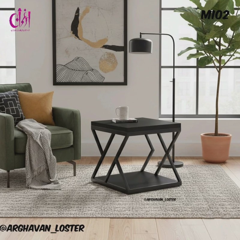 میز عسلی مدرن فلزی لاکچری M102جدید