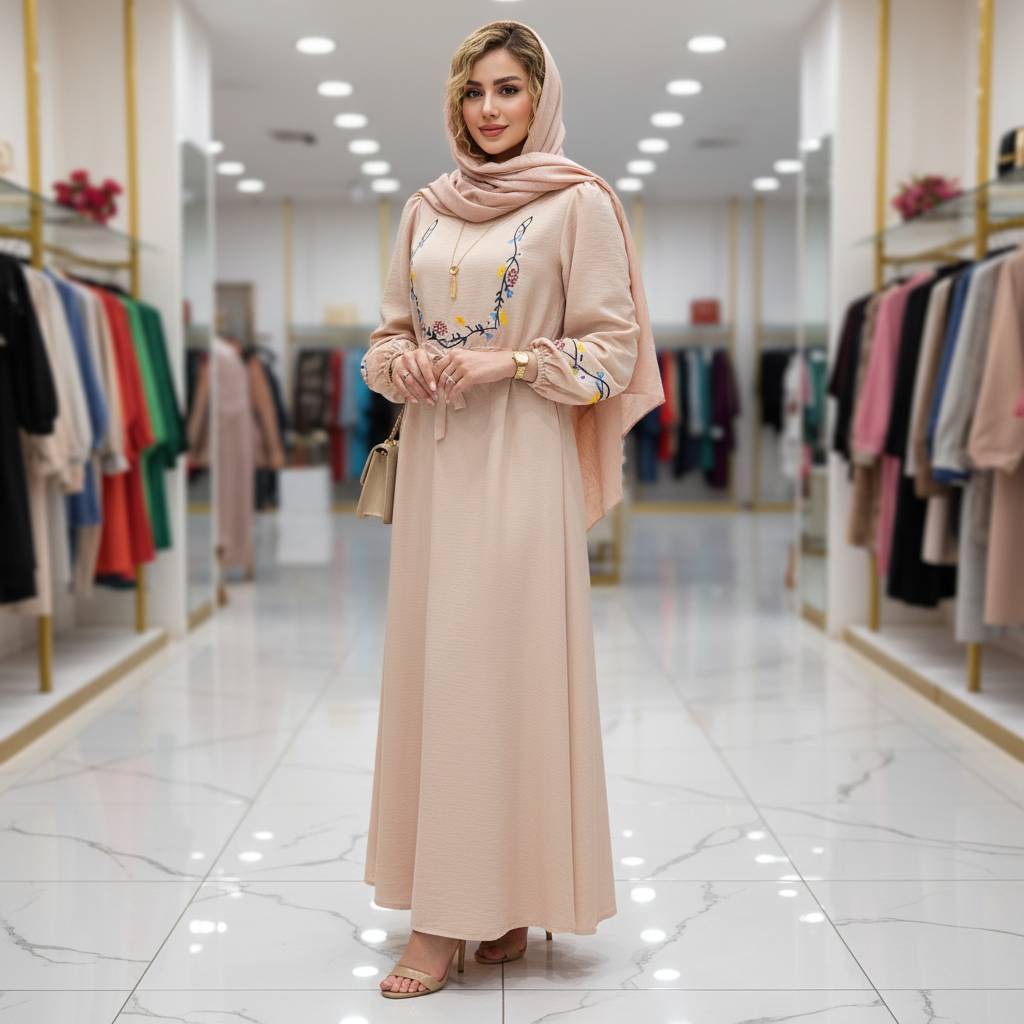 کفتان گلدوزی گلبرگ با رنگبندی و کیفیت عالی والی6646جدید