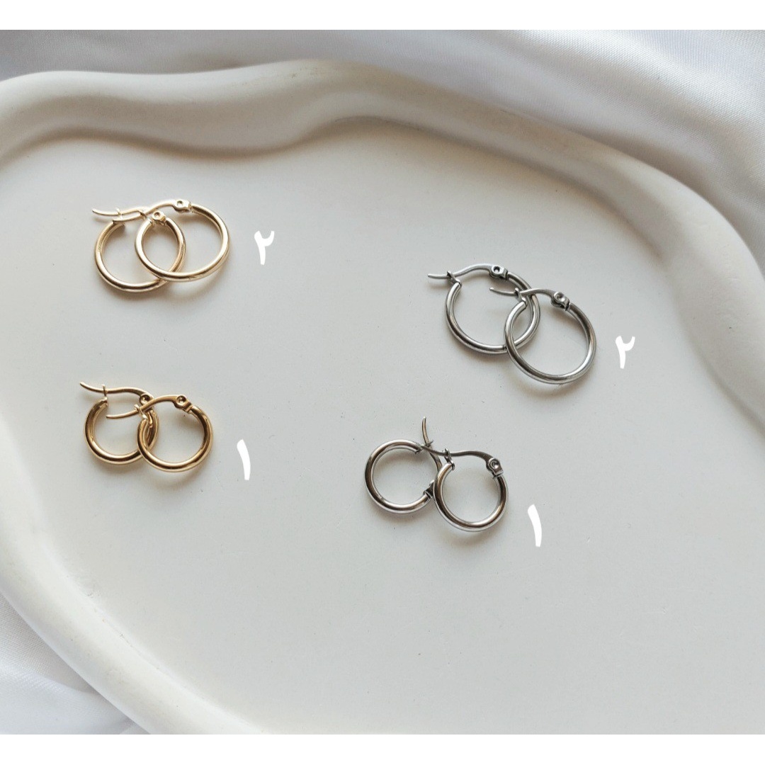 گوشواره حلقه ای استیل