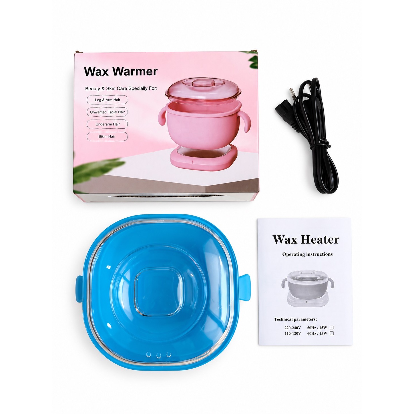 دستگاه ذوب وکس سیلیکونی تاشو Wax Warmer اورجینال موم گرم کن 400 میلیلیتری 100 واتجدید