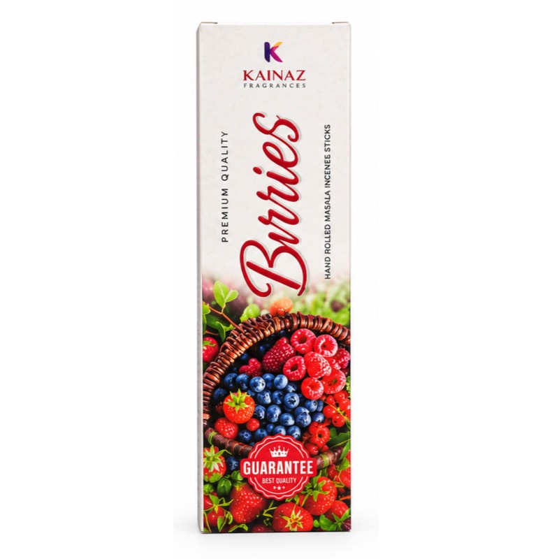 عود دستساز کایناز مدل berries رایحه توت فرنگی و بلوبری بسته 30 عددیجدید