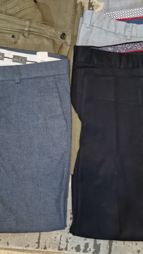 شلوار مردانه پارچه ای مشکی سایز 46،48 XL